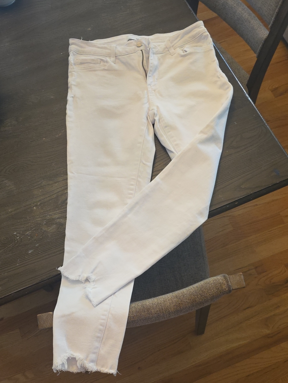 Vervet Womens White Jeans